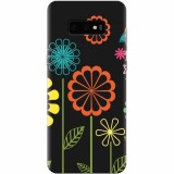 Husa silicon pentru Samsung Galaxy S10 Lite, Colorful Spring Birds Flowers Vectors