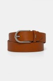 HUGO curea de piele femei, culoarea maro, 50522723