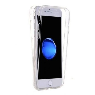 Capac de protectie Full TPU 360&amp;deg; pentru iPhone 6 Plus / 6S Plus, transparent foto