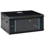 Cumpara ieftin Dulapuri de retea cu depozitare Negru 600 x 450 x 285 mm Otel