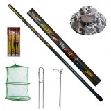 Set varga pescuit Cool Angel 5m, 5 segmente si accesorii