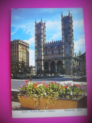 HOPCT 7281 BAZILICA NOTRE DAME -MONTREAL-QUEBEC -CANADA -AMERICA DE NORD -NECIRCULATA foto