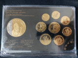 Set Euro - Probe - Vatican 2014 + medal placate cu aur, Europa