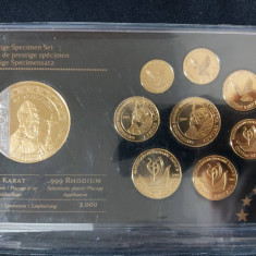 Set Euro - Probe - Vatican 2014 + medal placate cu aur