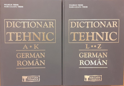 Dictionar tehnic germa roman 2 volume foto