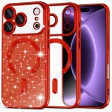 Asteroid GSM - Luxury Glitter MagSafe - iPhone 18 Pro / iPhone 17 Pro - Red