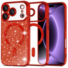 Asteroid GSM - Luxury Glitter MagSafe - iPhone 18 Pro / iPhone 17 Pro - Red