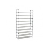 Pantofar tip raft depozitare incaltaminte GN10R, cu 10 polite textile, capacitate 24 perechi