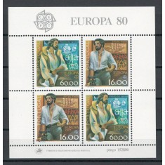 Portugalia 1980 Mi 1488/89 bl 29 - Europa: personalitati