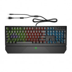 Tastatura gaming mecanica HP Pavilion 800, switch red, iluminare RGB, QWERTY US