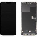 Display cu Touchscreen MP compatibil cu Apple iPhone 13 Pro, cu Rama, Versiune OLED FHD Diagnostic, Negru