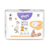 Scutece Happy Soft &amp; Delicate Mini 3-6 kg, 38 bucati, Bella Baby