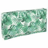 vidaXL Pătură de palet pentru șezut/spătar cu model de frunze 120x60x12 cm, material Oxford