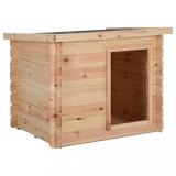 Cumpara ieftin Cușcă de c&acirc;ine, 102,5x88x84 cm, lemn masiv de pin 14 mm