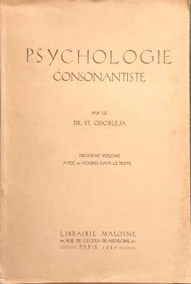 Odobleja, St.: Psychologie consonantiste (Vol.I-II) foto