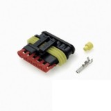 Mufa Conector 5 Pini Far Auto AMP A.07134 Wesem Polonia - Mufa Tata