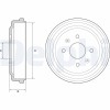 DELPHI BF548 Tambur frana