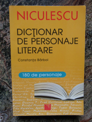 Dictionar de personaje literare - Constanta Barboi foto