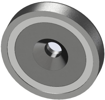 Magnet oala neodim 32mm cu orificiu foto