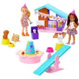 Set de joaca Barbie Celebration Fun - Chelsea petrecere catelusilor