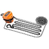 Troliu cu lant NEO Tools 2T, 3 m, compact, anticoroziune