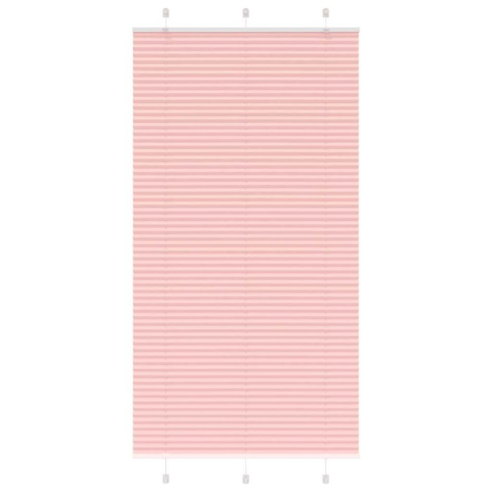 Jaluzea plisată roz 105x200 cm Lățime țesătură 104,4 cm