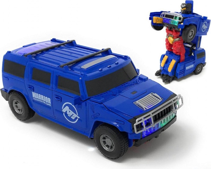 Masina transformers robot, jucarie interactiva, 2 in 1, rotire 360 de grade,