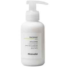 Gel-crema demachiant bland cu 6% extract de ovaz, 120ml, Minimalist