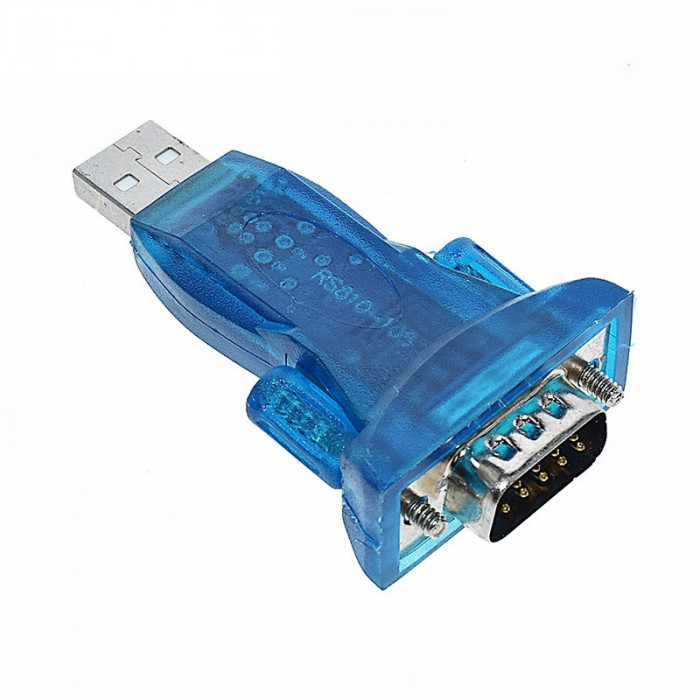 Adaptor USB la RS232 HL-340 pentru portul serial COM cu 9 pini DB9, compatibil cu Windows 7-64