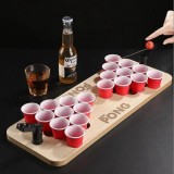 Beer Pong din lemn &ndash; Competitie si distractie garantata la petrecerile tale