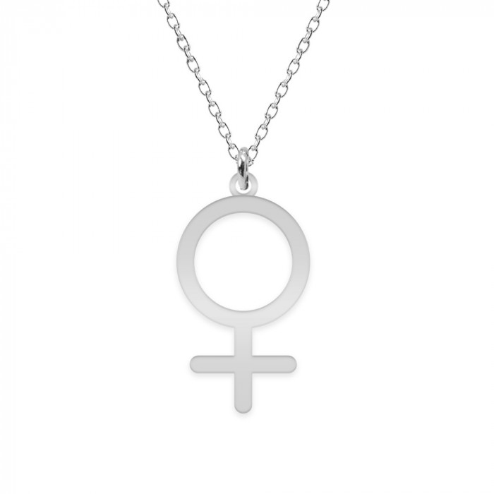 Woman - Colier personalizat simbol femeie din argint 925