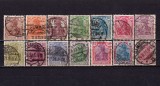 ✅ (S42) Germania Reich 1920/&#039;21 &quot;Uzuale - Germania ( VIII ) &quot; &quot; serie completa Michel 140/153 , cota 22 &euro;, stampilate