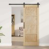 VidaXL Ușă Interioară &quot;ORKDAL&quot; 78x202x4 cm din Lemn Masiv de Pin