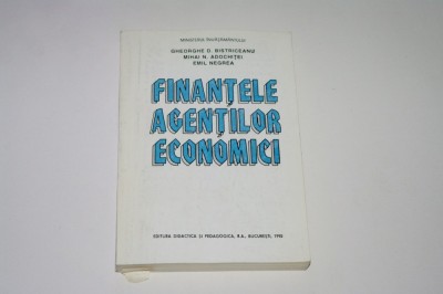 Finantele agentilor economici - Bistriceanu - Adochitei - Negrea foto