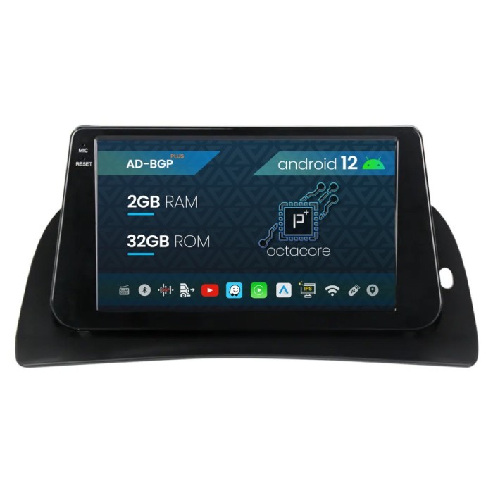 Navigatie Renault Kangoo (2015-2020), Android 12, P-Octacore 2GB RAM + 32GB ROM, 9 Inch - AD-BGP9002+AD-BGRKIT373