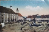 Carte postala - Nagyszeben (Sibiu): Piata Mare (actuala Piata Ferdinand I)