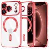 Cumpara ieftin Husa MagSafe pentru Apple iPhone 18 Pro Max / 17 Pro Max, Techsuit, Luxury Crystal, Rosie