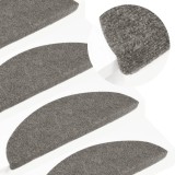 Gossi covorase de scari autoadezive, 10 buc., gri, 65x22,5x3,5 cm