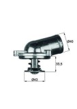 Termostat lichid racire Daewoo Korando, Korando Cabrio, Musso; Mercedes C-Class, C-Class T-Model, Clk; Ssangyong Actyon I, Korando, Korando Cabrio,