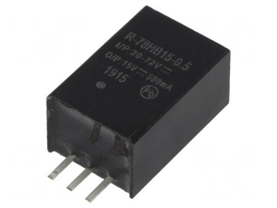 Convertor DC/DC 7.5W 20-72V la 15V 0.5A SIP3 foto
