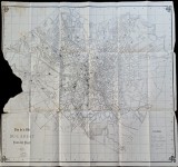 A3076N Plan de la Ville Bucarest, 1906 &ndash; cu defect!