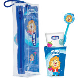 Chicco Travel Set set pentru &icirc;ngrijirea dentară Blue 3 y+ 1 buc