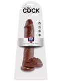 Dildo cu testicule King Cock Latino 25.4cm