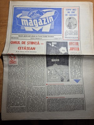 ziarul magazin 8 februarie 1975-ceasul cu bioxid de carbon din muntii harghita foto