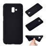 Husa Silicon Samsung Galaxy J6 Plus (2018) J610 Neagra Mata - Protectie Flexibila Anti-soc