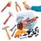 Set 48 instrumente bricolaj de jucarie pentru copii, cu cutie de depozitare