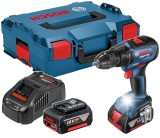 Bosch GSR 18V-50 Masina de gaurit si insurubat cu acumulator + 2 x Acumulatori GBA 18V 5.0Ah + Incarcator GAL 1880 CV + L-Boxx ProAdvanced PowerfulToo