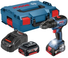 Bosch GSR 18V-50 Masina de gaurit si insurubat cu acumulator + 2 x Acumulatori GBA 18V 5.0Ah + Incarcator GAL 1880 CV + L-Boxx ProAdvanced PowerfulToo