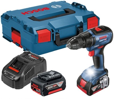 Bosch GSR 18V-50 Masina de gaurit si insurubat cu acumulator + 2 x Acumulatori GBA 18V 5.0Ah + Incarcator GAL 1880 CV + L-Boxx ProAdvanced PowerfulToo foto