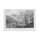 Băile Herculane la Mehadia, litografie, 1826